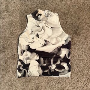 Vintage Floral Sleeveless Top